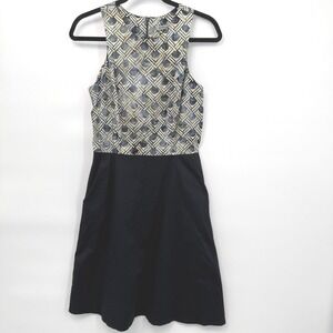 Jennifer Glasgow Midi Dress‎ Womens S Geometric Boho Art Deco Made In Canada